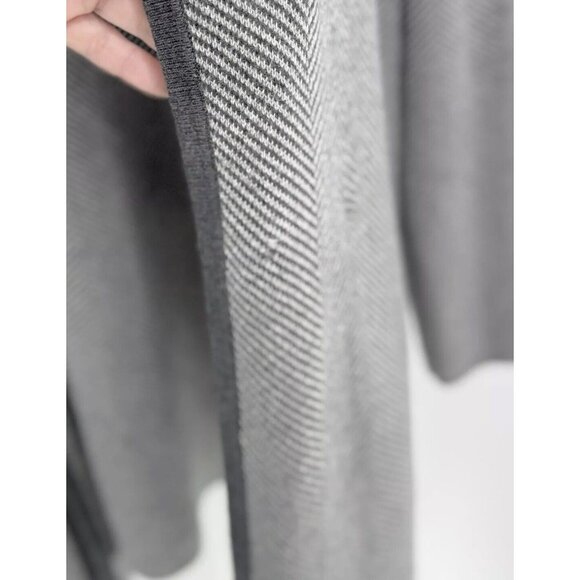 J.Crew Factory Vanessa Herringbone Sweater Sz M Open Cardigan Jacket Preppy Flaw - Picture 8 of 16